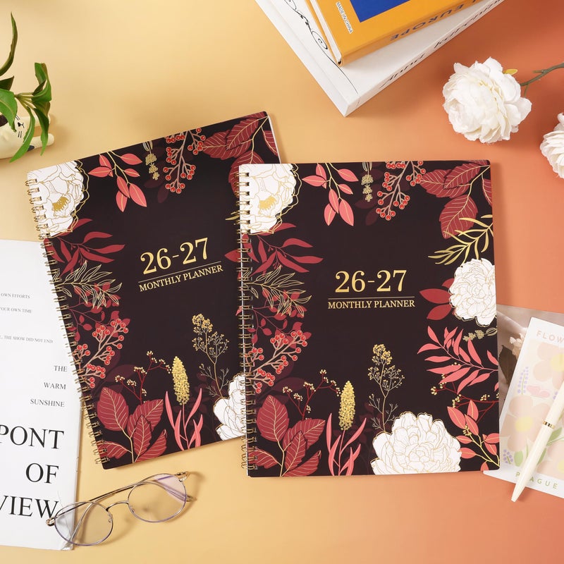 Indeme 2026-2027 Monthly Planner - 2 Year Monthly Planner/Calendar 2026-2027, Jan 2026 - Dec 2027, 11"" x 9"", 24 Months, Tabs, Back Pocket, Holidays, Twin-Wire Binding, Note Pages - Image 2